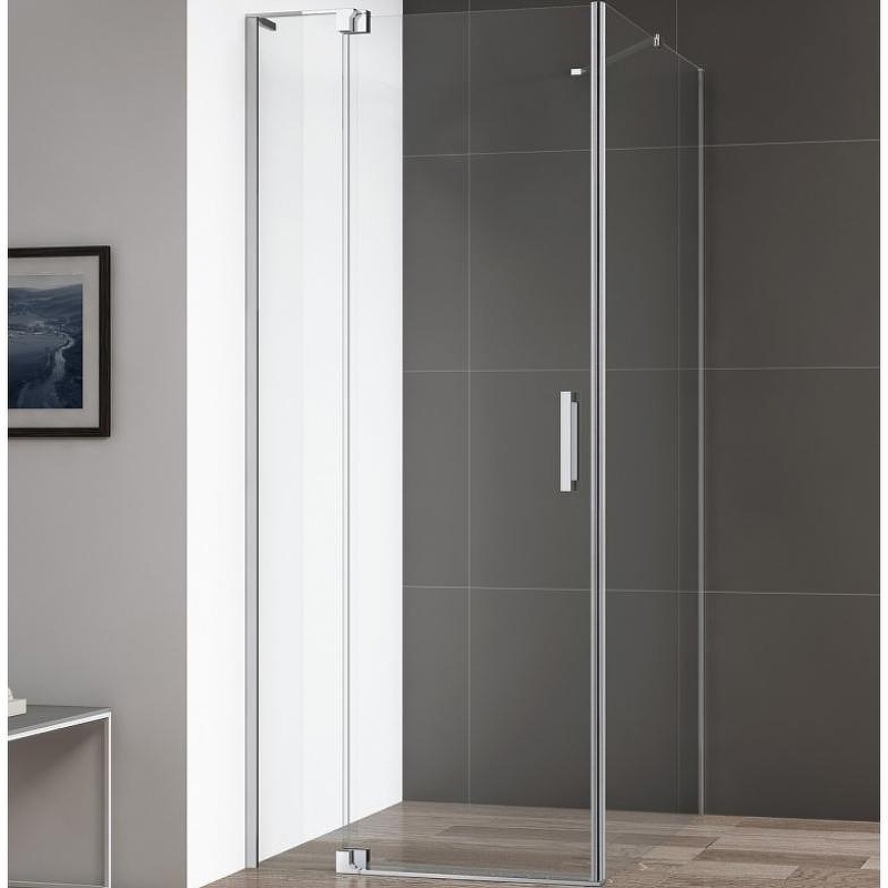 Душевой уголок Cezares Slider АН-1 100/110х80 профиль Хром стекло прозрачное