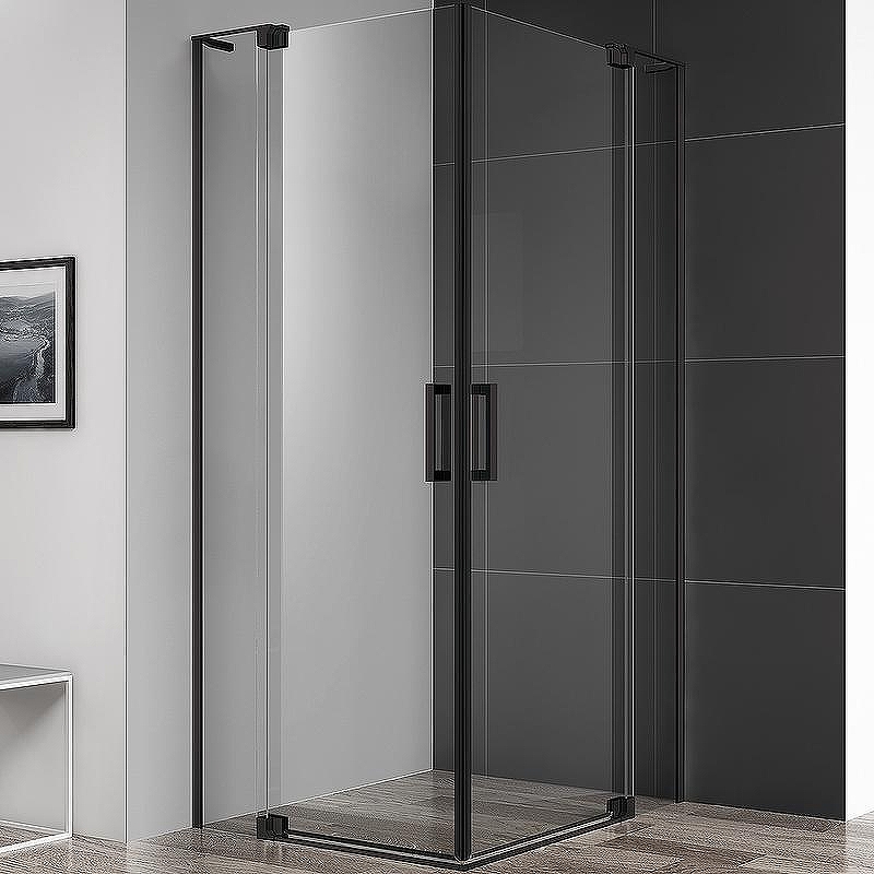Душевой уголок Cezares Slider 110х100 SLIDER-AH-2-90/100-100/110-C-NERO профиль Черный матовый стекло прозрачное