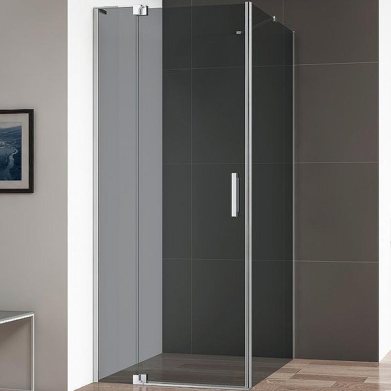 Душевой уголок Cezares Slider 110x80 SLIDER-AH-1-80-100/110-GRIGIO-Cr профиль Хром стекло тонированное