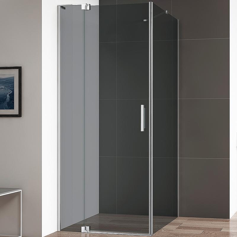 Душевой уголок Cezares Slider 80x100 SLIDER-AH-1-100-70/80-GRIGIO-Cr профиль Хром стекло серое