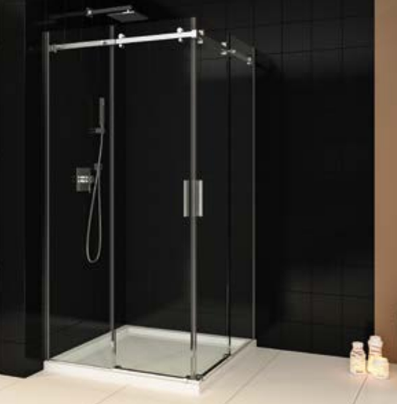 Душевой уголок Creavit Pont 230 90x90 DK.PO00.0023 профиль Серебро глянец/Золото/Мокко/Черный стекло прозрачное с дымкой