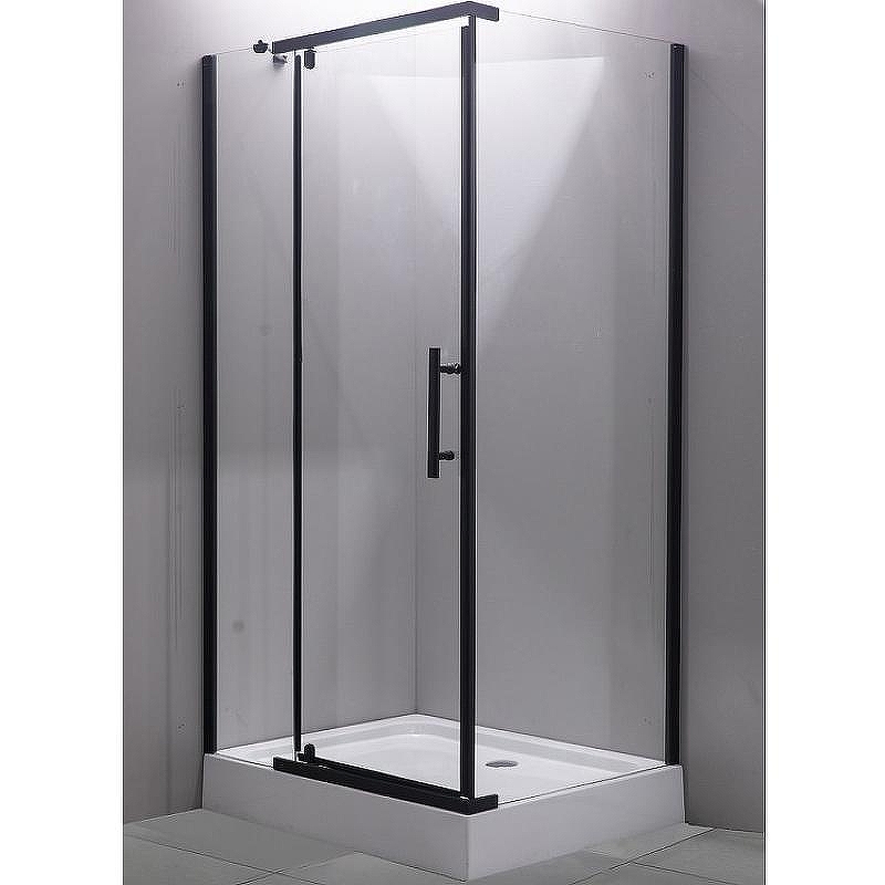 Душевой уголок Esbano ESR-7190B 100x80 ESUGR7190B профиль Черный матовый стекло прозрачное