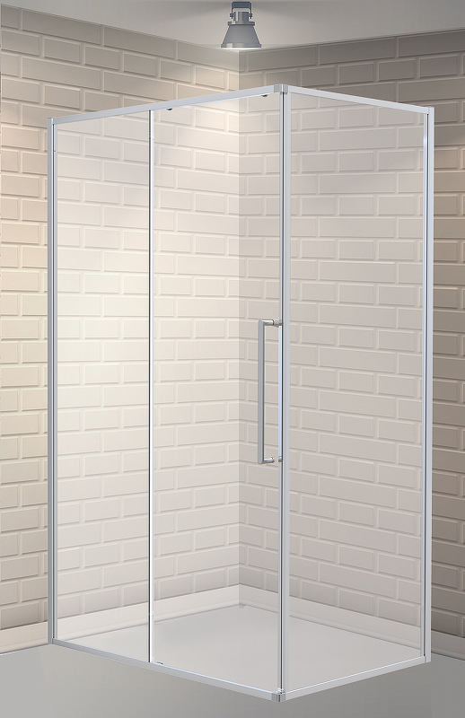 Душевой уголок Esbano Surf 100x80 ESOGS108PSC профиль Хром стекло прозрачное