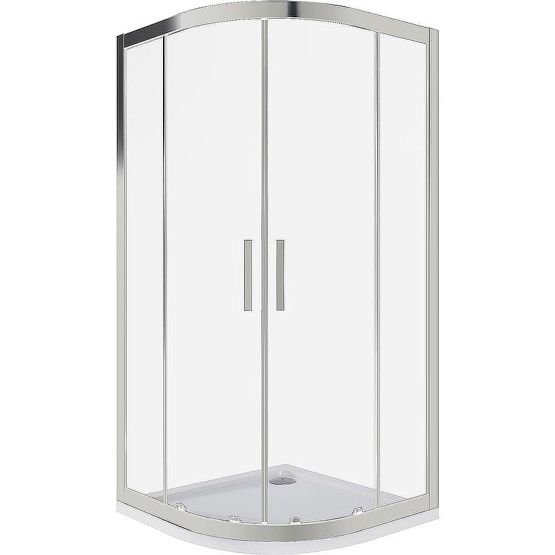 Душевой уголок Good Door Cofe R-100-C-CH 100x100 КФ00023 профиль Хром стекло прозрачное