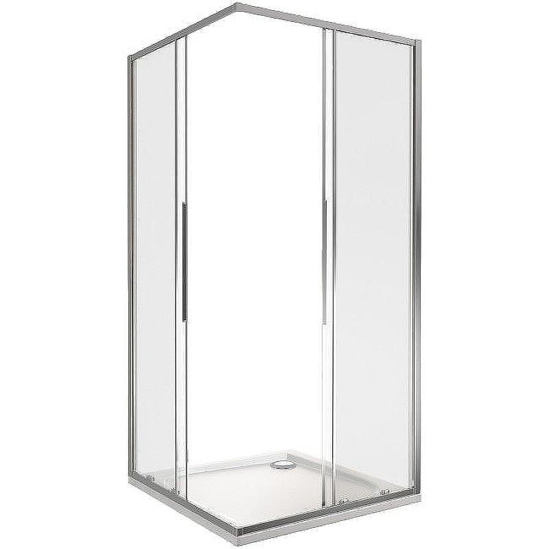 Душевой уголок Good Door Idea CR-100-C-CH 100х100 профиль Хром стекло прозрачное