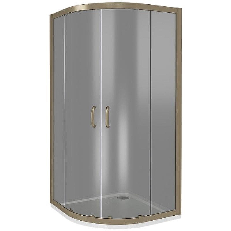 Душевой уголок Good Door Jazze 120x80 R-120-C-G профиль Золото стекло прозрачное