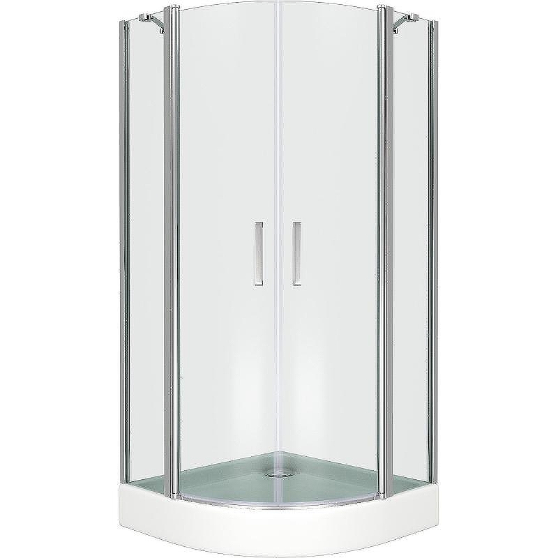 Душевой уголок Good Door Pandora R-80-C-CH 80х80 профиль Хром стекло прозрачное