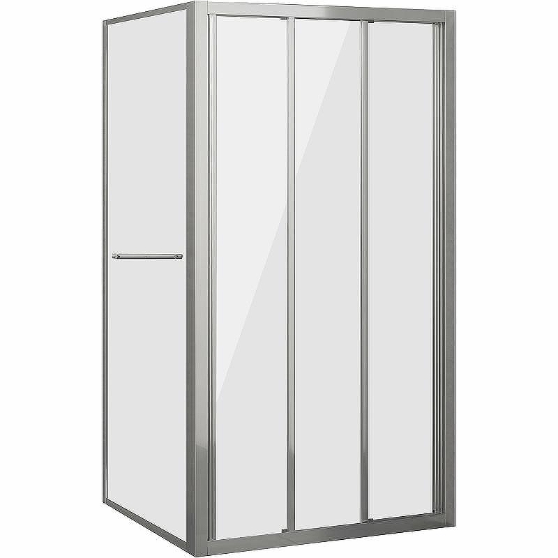 Душевой уголок Grossman Alba 90х90 GR-9090Al1 профиль Хром стекло прозрачное