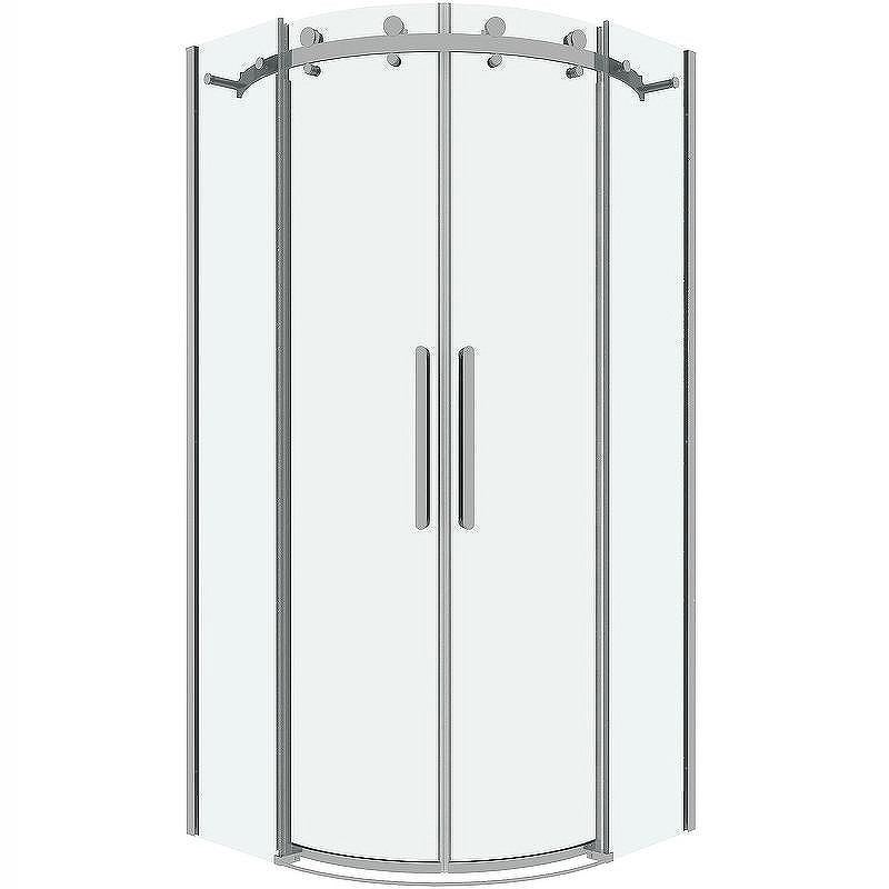 Душевой уголок Grossman Classic 100х100 301.K33.04.1010.10.00 профиль Хром стекло прозрачное