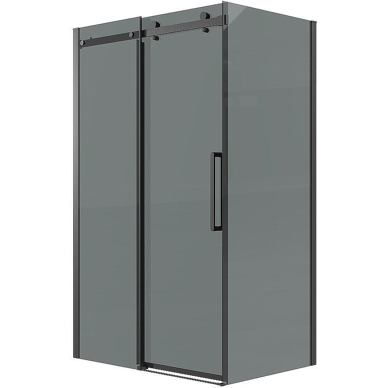 Душевой уголок Grossman Classic 120х70 120.K33.04.1270.21.10 профиль Черный матовый стекло тонированное