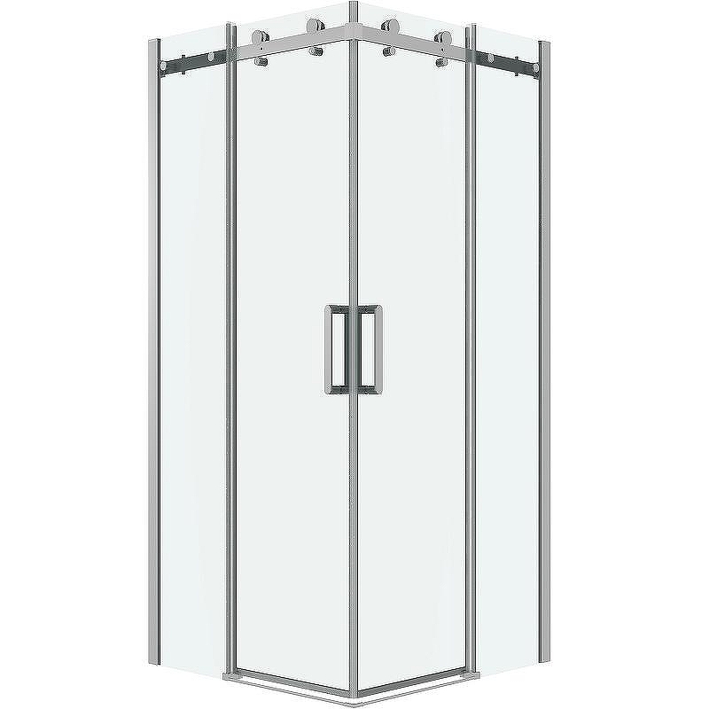 Душевой уголок Grossman Classic 80х80 300.K33.04.8080.10.00 профиль Хром стекло прозрачное