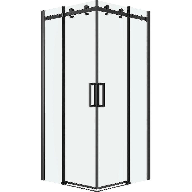 Душевой уголок Grossman Classic 80х80 300.K33.04.8080.21.00 профиль Черный матовый стекло прозрачное