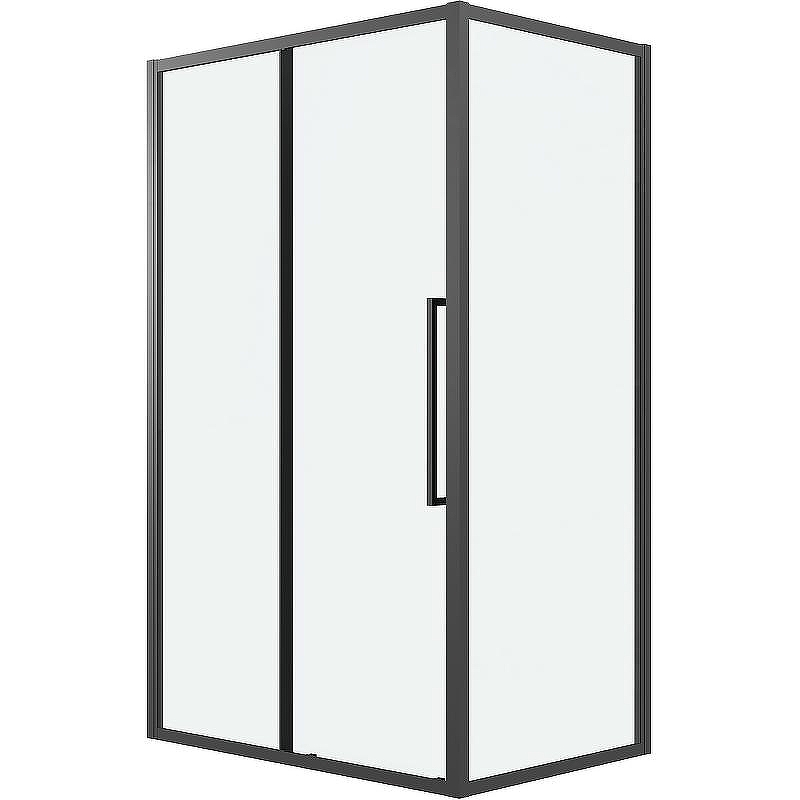 Душевой уголок Grossman Cosmo 120х80 120.K33.02.1280.21.00 профиль Черный матовый стекло прозрачное