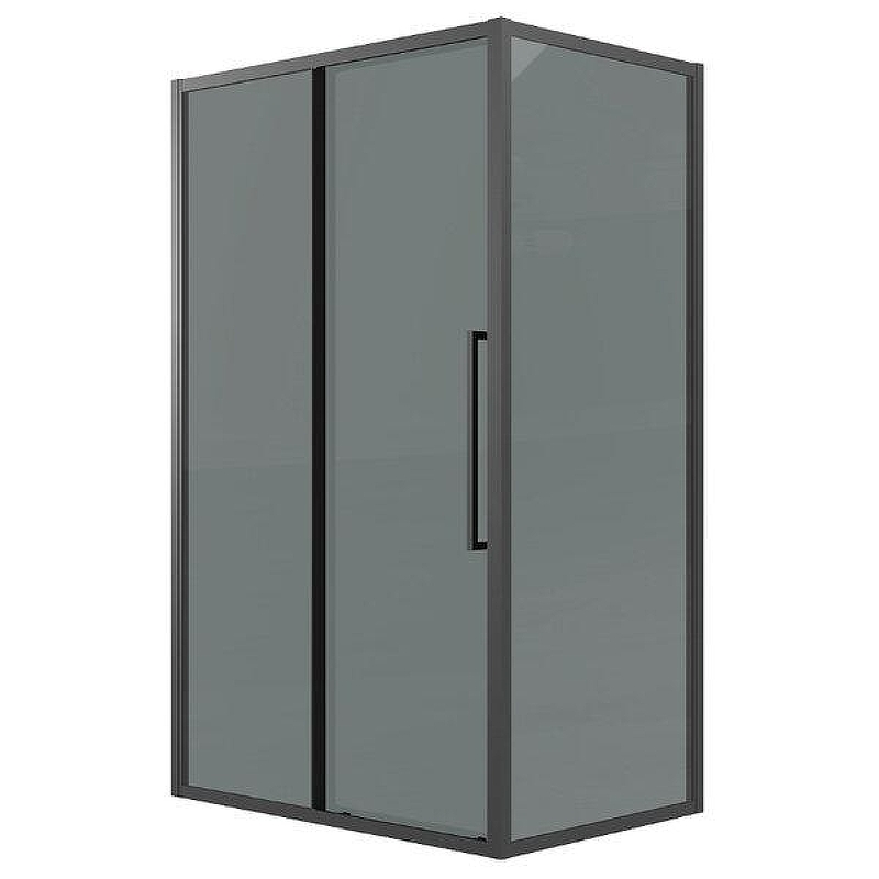 Душевой уголок Grossman Cosmo 120x100 120.K33.02.1210.21.10 профиль Черный матовый стекло тонированное