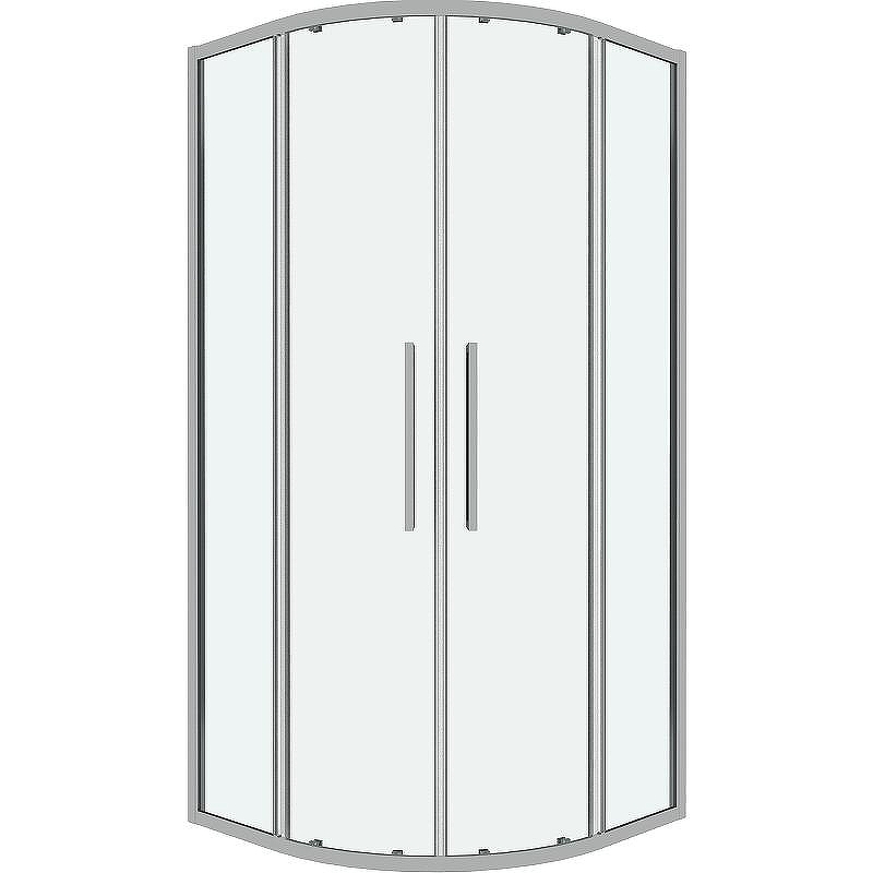 Душевой уголок Grossman Cosmo 80х80 301.K33.02.8080.10.00 профиль Хром стекло прозрачное