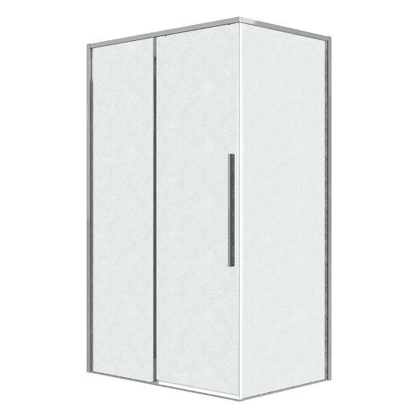 Душевой уголок Grossman Galaxy 100x100 L 120.K33.01.1010.10.02 профиль Хром стекло шиншилла
