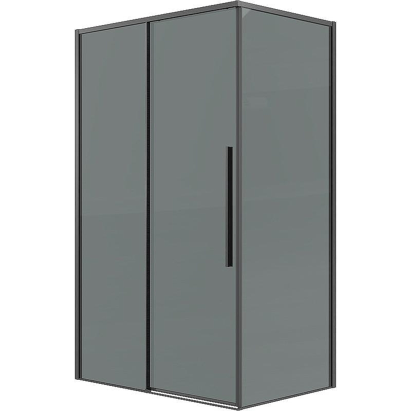Душевой уголок Grossman Galaxy 120х80 120.K33.01.1280.42.10 профиль Графит сатин стекло тонированное