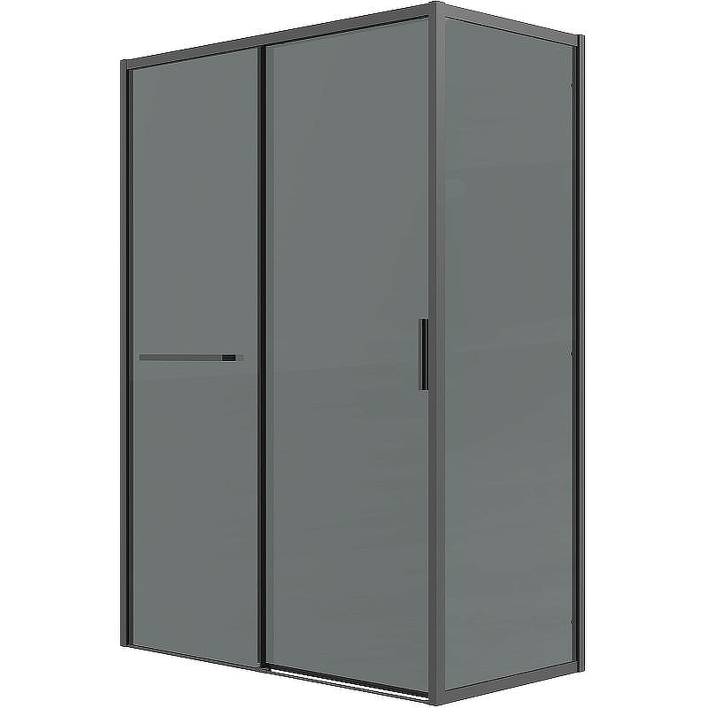 Душевой уголок Grossman Style 100х80 120.K33.05.1080.21.10 профиль Черный матовый стекло тонированное