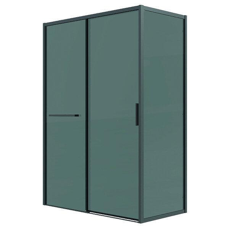 Душевой уголок Grossman Style 100x100 120.K33.05.1010.21.10 профиль Черный матовый стекло тонированное