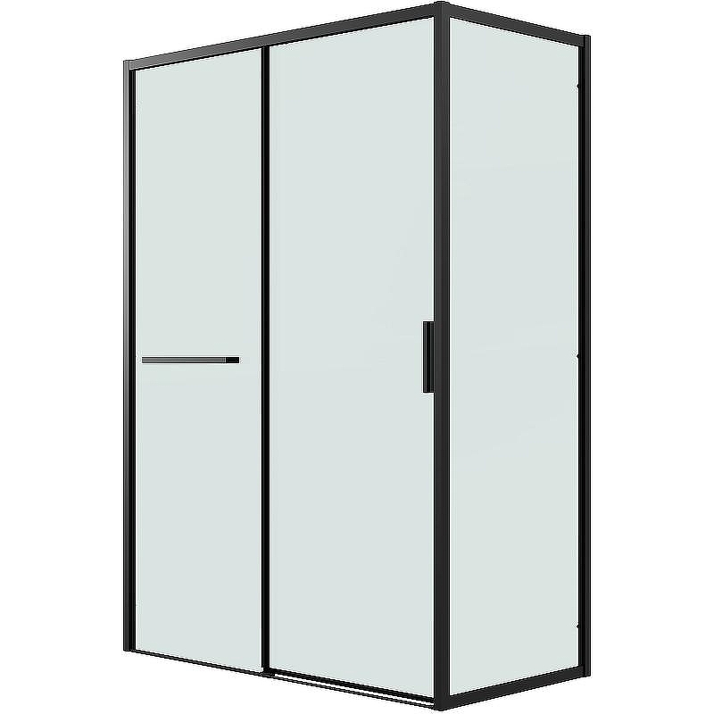 Душевой уголок Grossman Style 130х70 120.K33.05.1370.21.00 профиль Черный матовый стекло прозрачное
