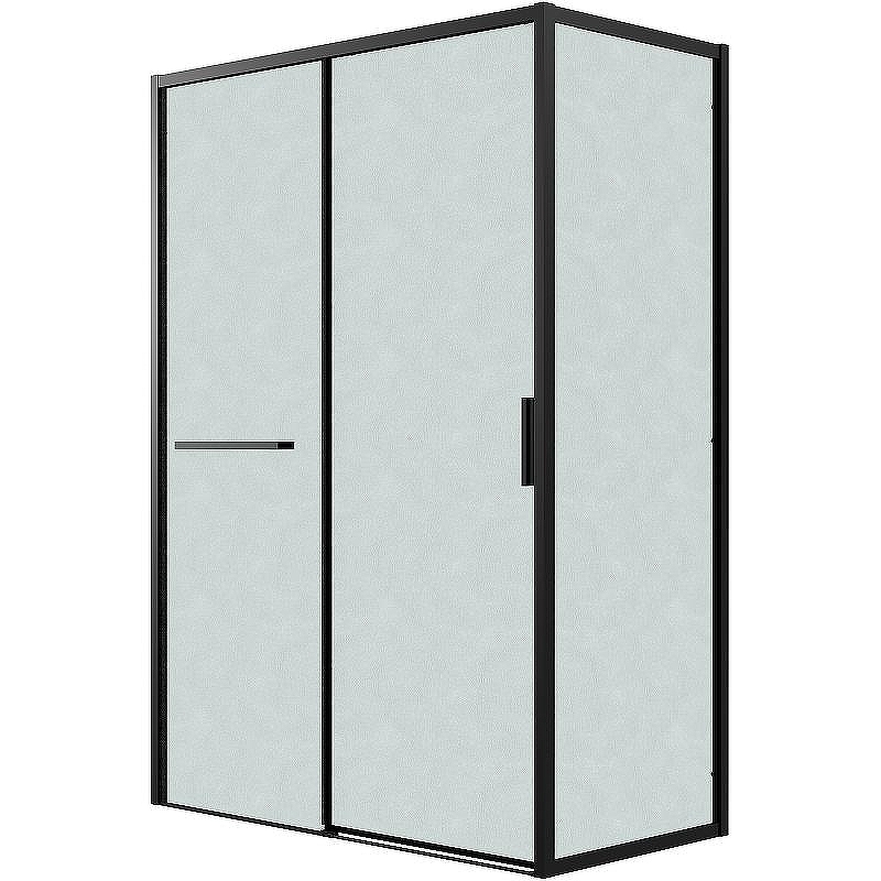 Душевой уголок Grossman Style 130х80 120.K33.05.1380.21.02 профиль Черный матовый стекло шиншилла