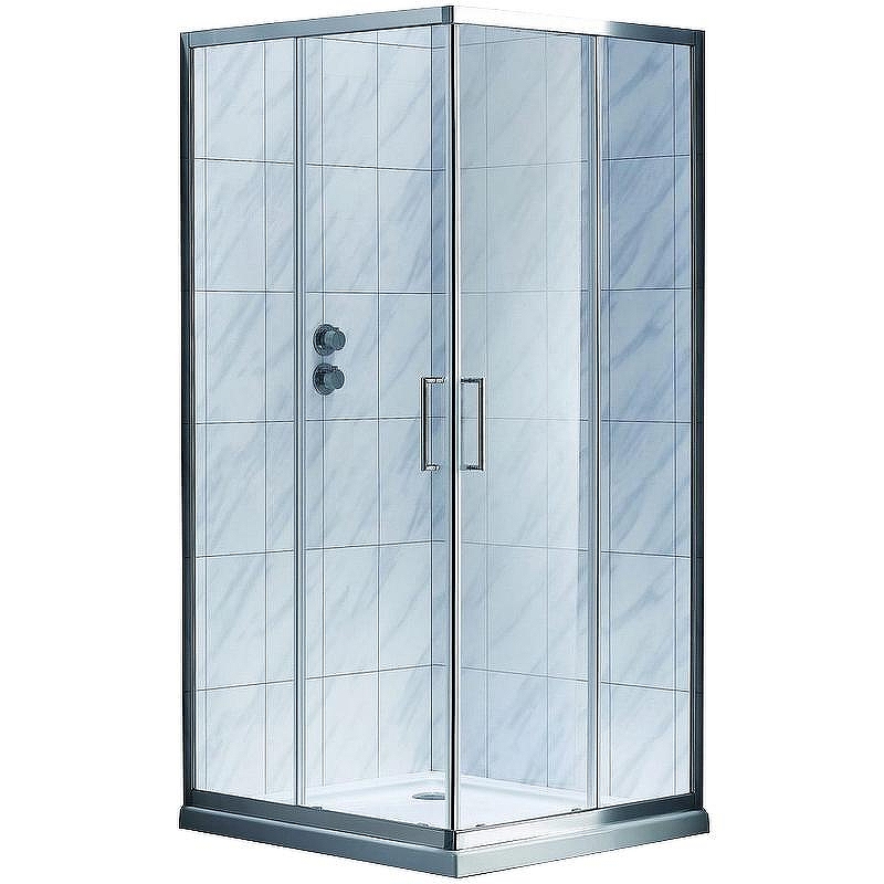 Душевой уголок Koller Pool Aqua Line 90X90 S90SC профиль Хром стекло прозрачное