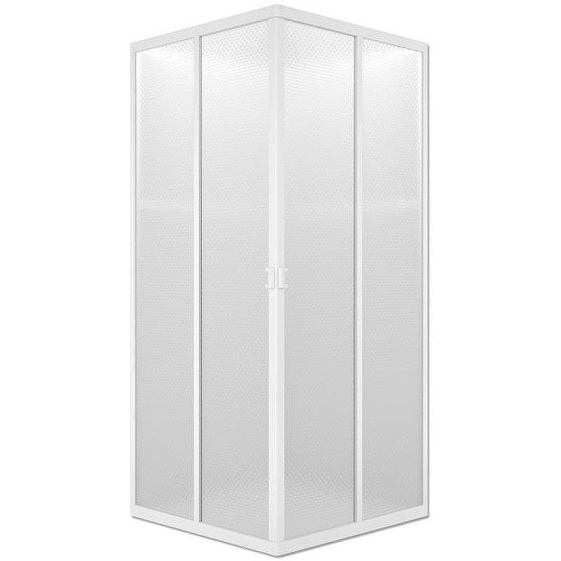 Душевой уголок Melodia della vita Full Square 80x80 MCNFS8080PsWt профиль Белый полистирол призма