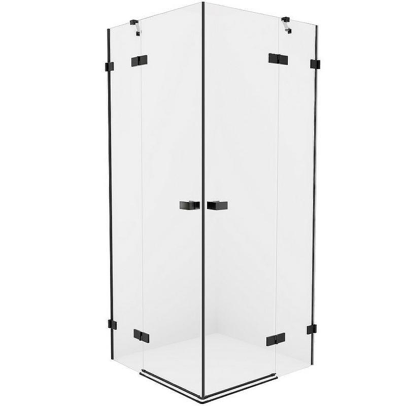 Душевой уголок New Trendy Avexa Black 110x80 EXK-1842 профиль Черный стекло прозрачное