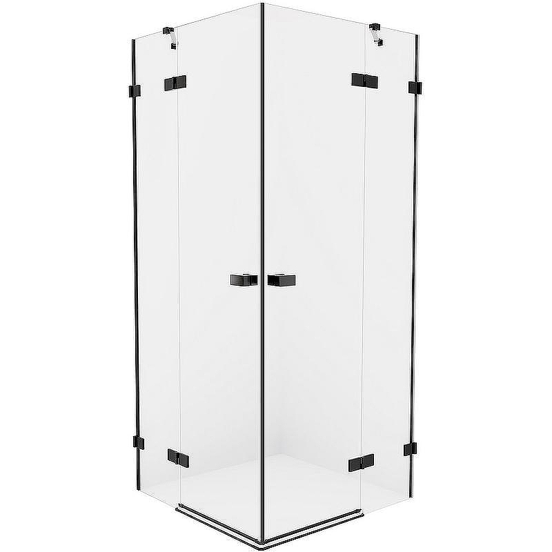 Душевой уголок New Trendy Avexa Black 80х90 EXK-1609 профиль Черный стекло прозрачное