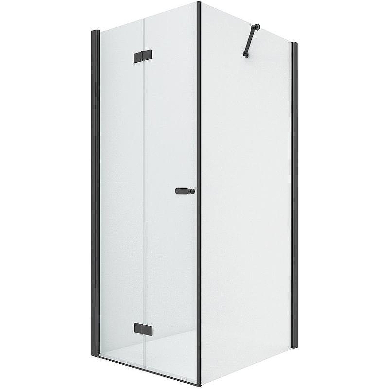 Душевой уголок New Trendy New Soleo Black 90х100 L D-0235A/D-0116B профиль Черный стекло прозрачное