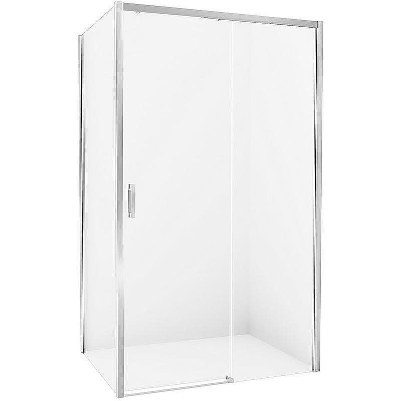 Душевой уголок New Trendy Prime Chrome 150х100 R D-0309A/D-0125B профиль Хром стекло прозрачное