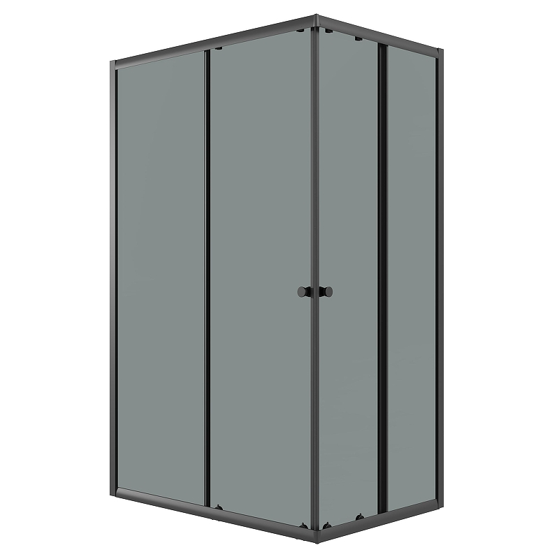 Душевой уголок Niagara Eco 100х80 NG-1018-14QT профиль Черный матовый стекло тонированное
