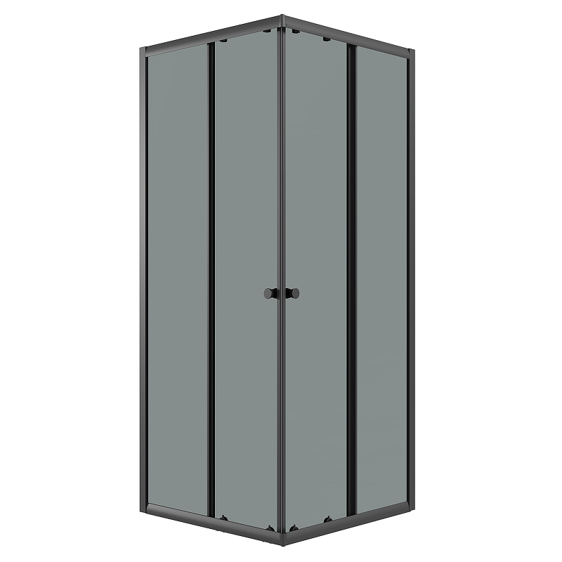 Душевой уголок Niagara Eco 90х90 NG-1009-14QT профиль Черный матовый стекло тонированное