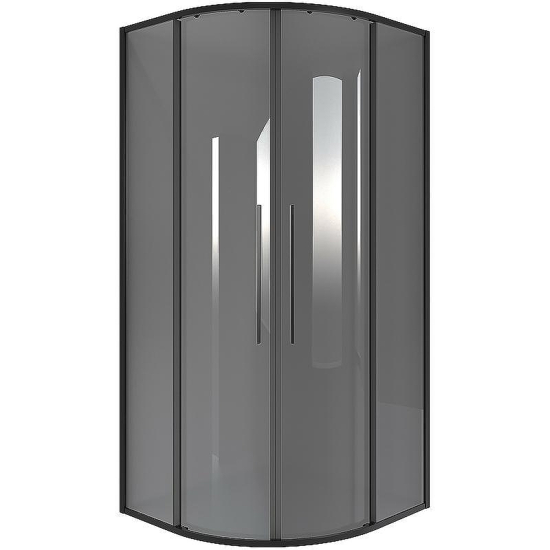 Душевой уголок Niagara Nova 100х100 NG-2827-34BLACK профиль Черный матовый стекло тонированное
