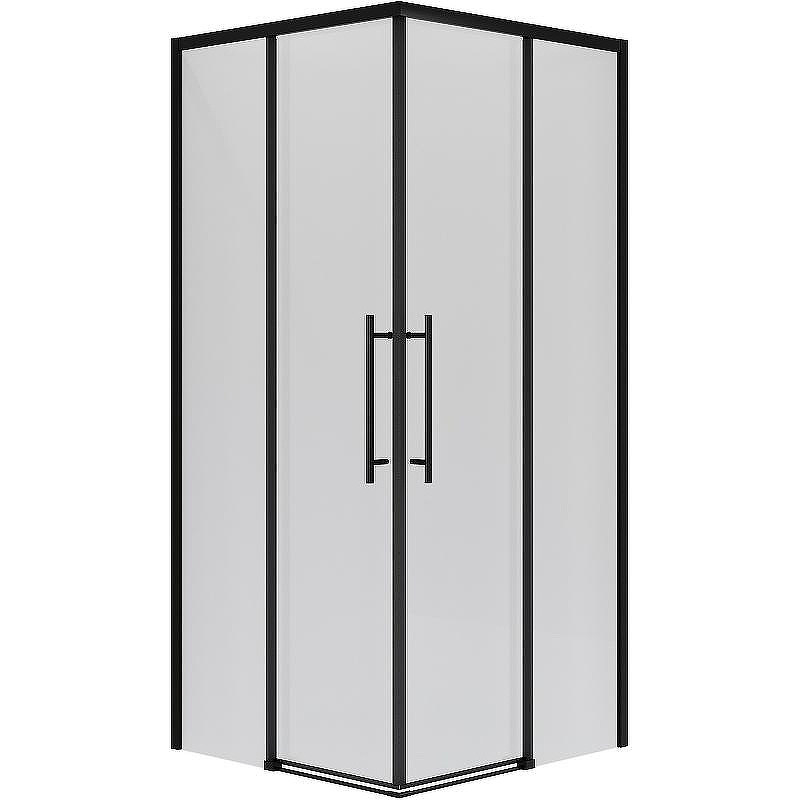 Душевой уголок Niagara Nova 100х100 NG-6830-34BLACK профиль Черный матовый стекло прозрачное