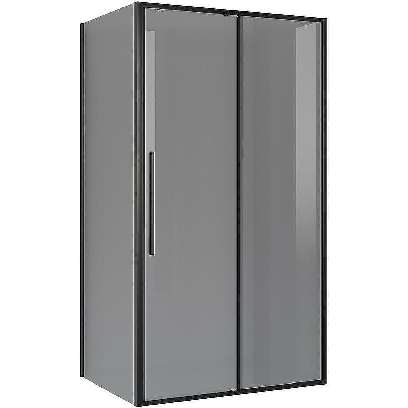 Душевой уголок Niagara Nova 120х100 NG-85-12TB-TB100-34 профиль Черный матовый стекло тонированное