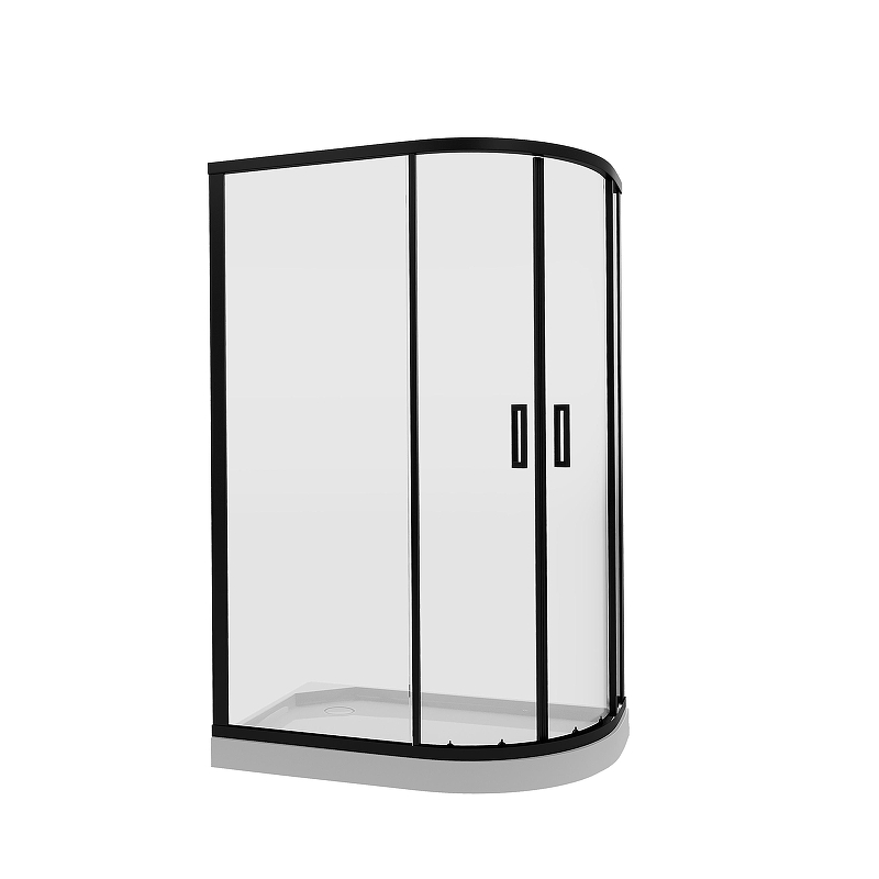 Душевой уголок Niagara Nova 120х80 682108111BLACK профиль Черный матовый стекло прозрачное