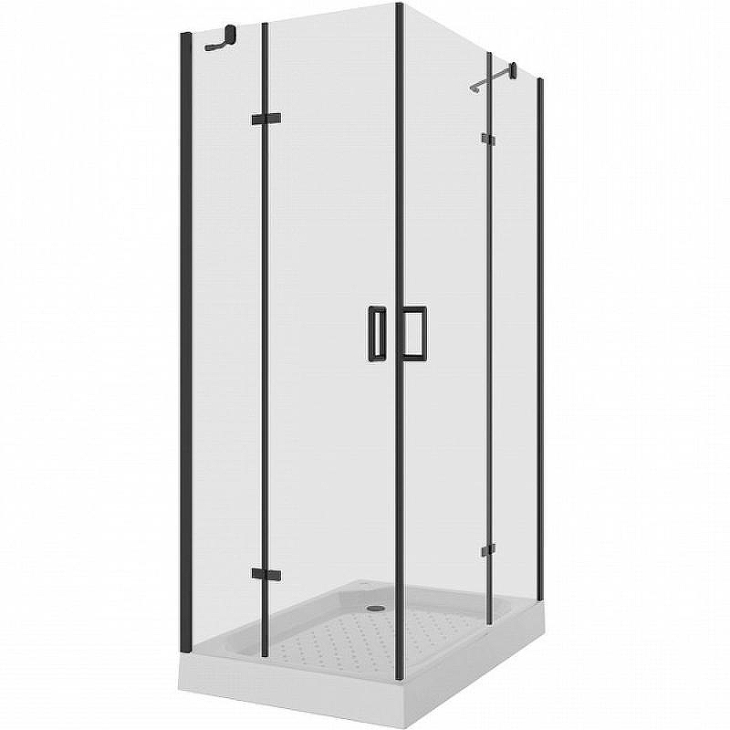 Душевой уголок Niagara Nova 120х90 NG-6818-08 BLACK профиль Черный стекло прозрачное
