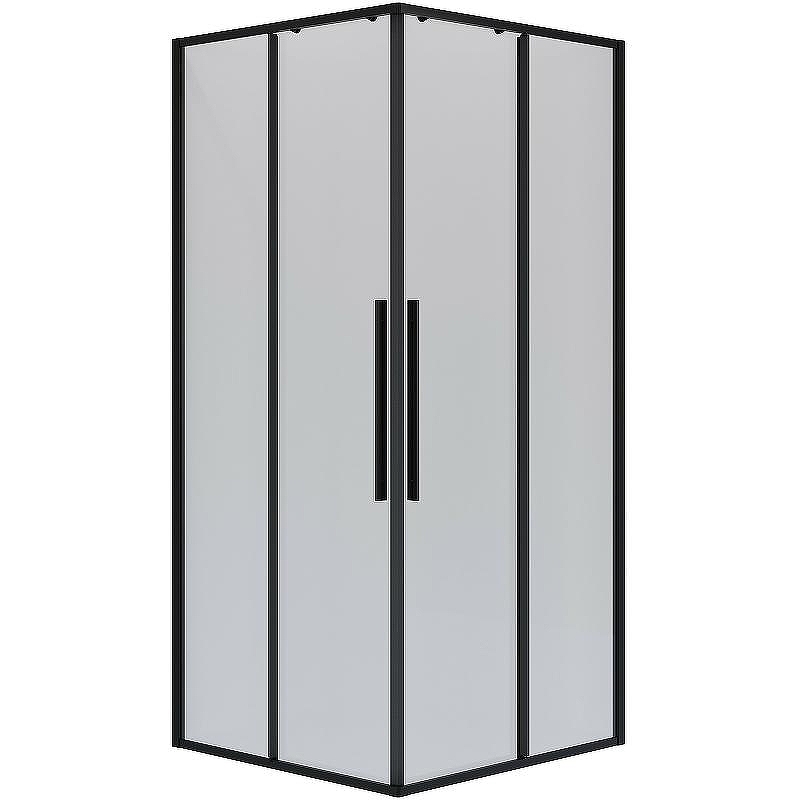 Душевой уголок Niagara Nova 80х80 NG-6822-34BLACK профиль Черный матовый стекло прозрачное