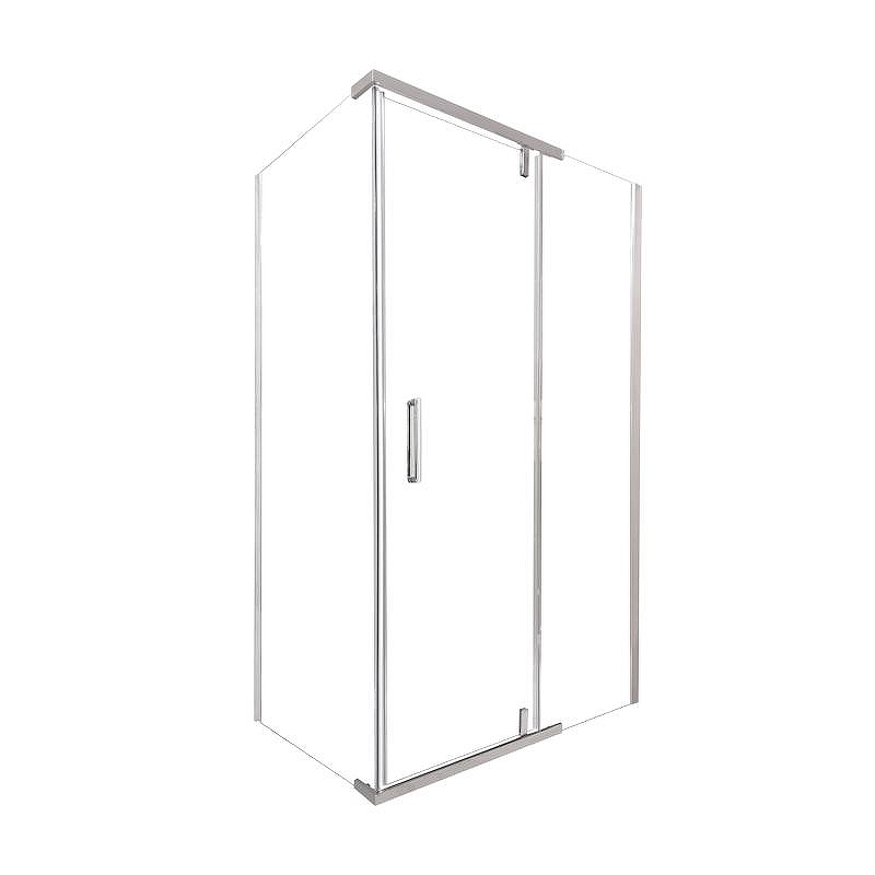 Душевой уголок Olive's Viar 120х80 VR-128CS-SW-C профиль Хром стекло прозрачное