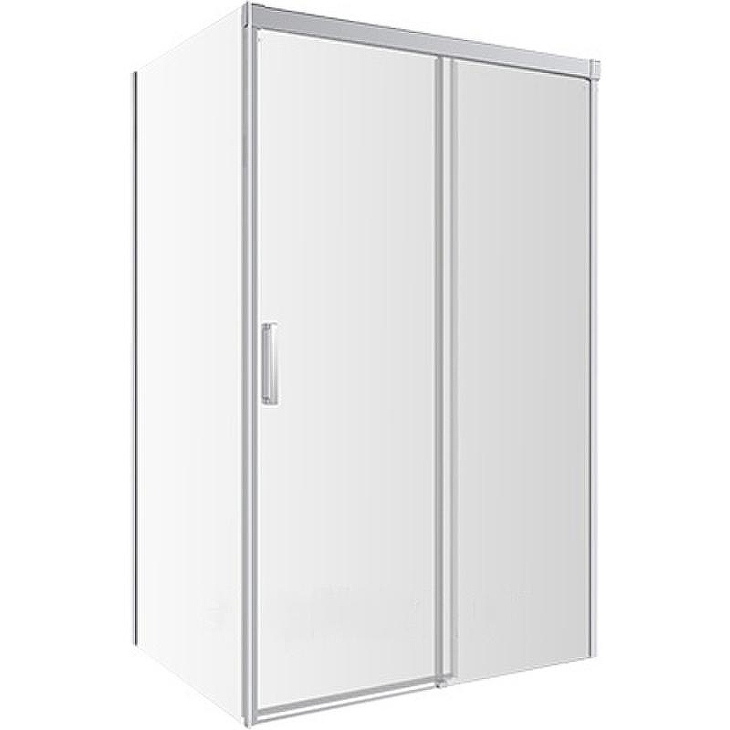 Душевой уголок Omnires Soho 120х80 L/R CLP12X + CLR80X профиль Хром стекло прозрачное