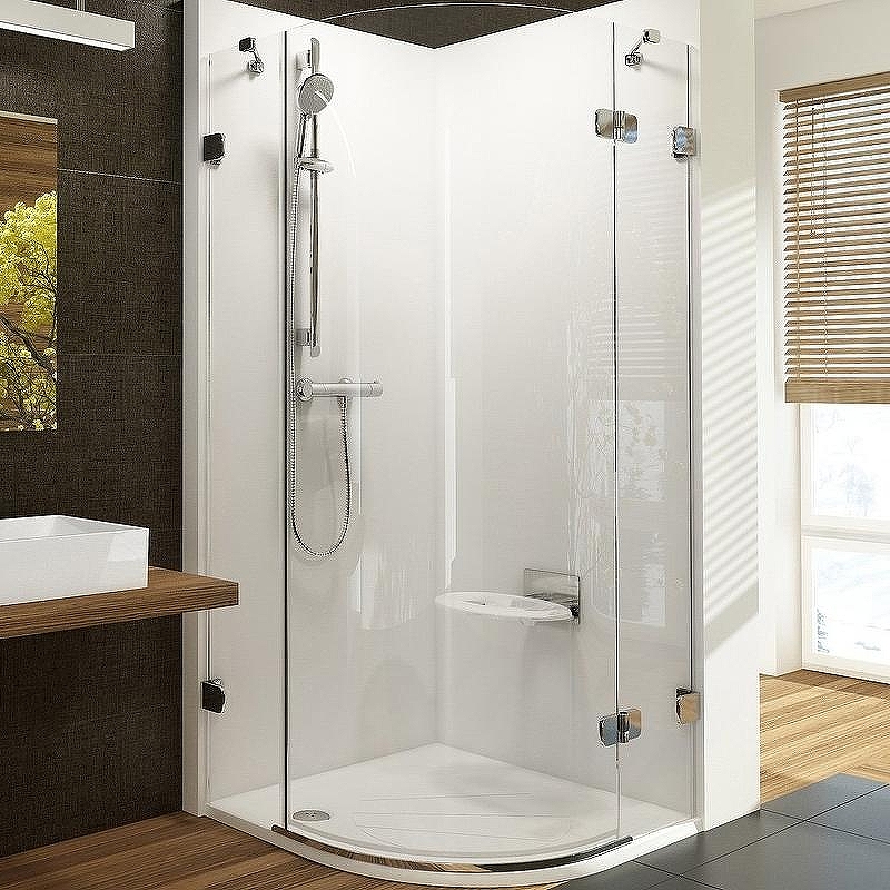 Душевой уголок Ravak Brilliant BSKK3-80 80х80 R 3UP44A00Y1 профиль Хром стекло Transparent