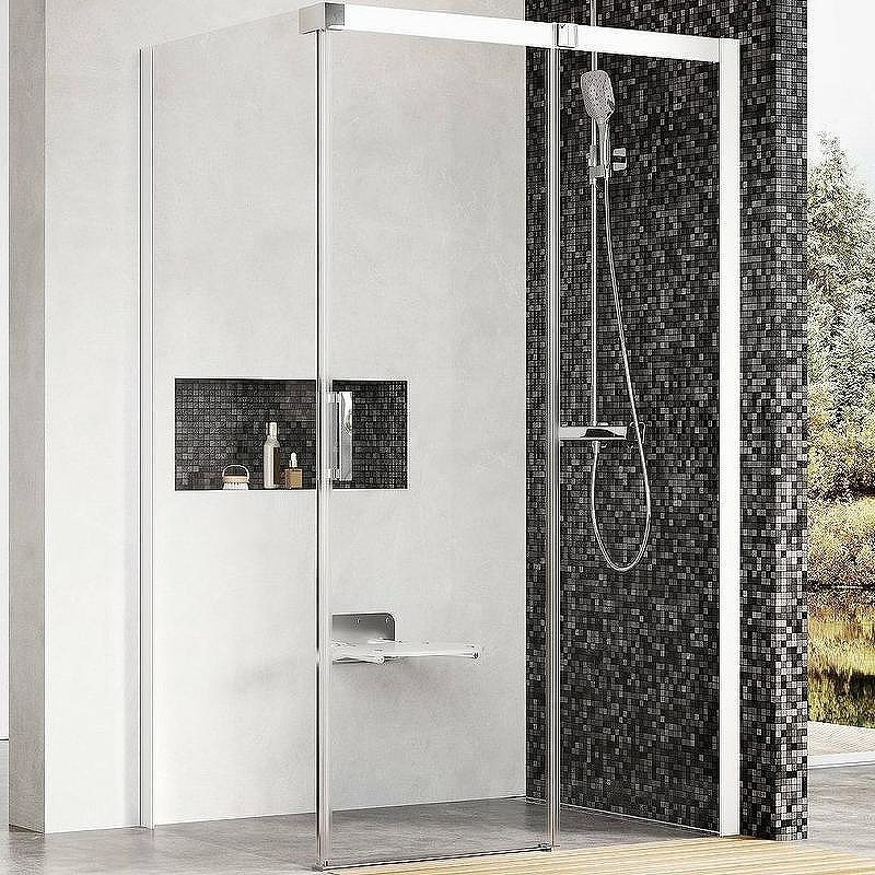 Душевой уголок Ravak Matrix MSDPS 100x80 R 0WPA4100Z1 профиль Белый стекло Transparent