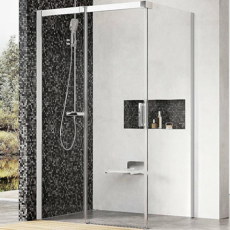 Душевой уголок Ravak Matrix MSDPS 110x80 L 0WLD4C00Z1 профиль Хром стекло Transparent