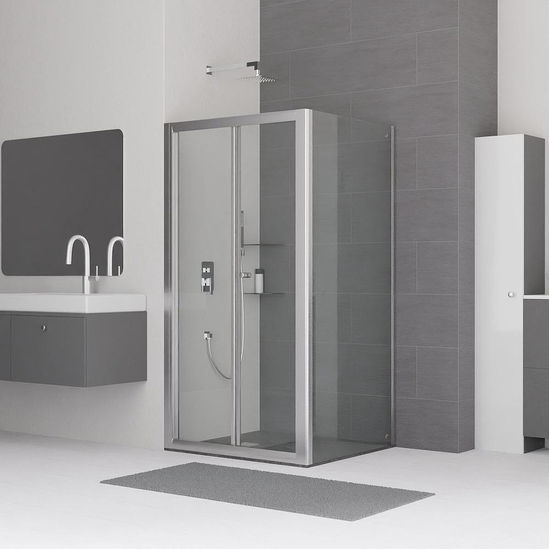 Душевой уголок RGW Classic 750x90 040941759-11 профиль цвет Хром стекло прозрачное