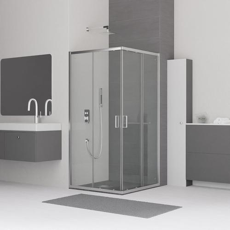 Душевой уголок RGW Classic 80x80 32093488-11, 16180188-11 профиль цвет Хром стекло прозрачное