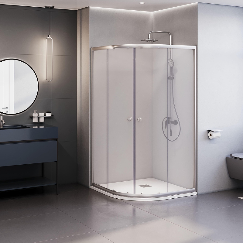 Душевой уголок RGW Dolphin TN-209-J 100х100 28912900-11 профиль Хром стекло прозрачное