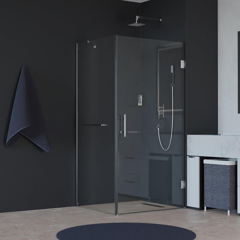 Душевой уголок RGW Hotel 80x90 3506045189-011 профиль цвет Хром стекло прозрачное