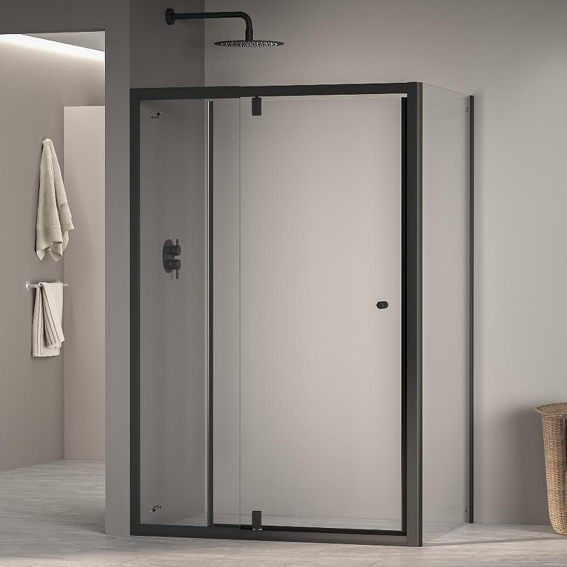 Душевой уголок RGW Passage 100x80 41084408-014 профиль цвет Черный стекло прозрачное