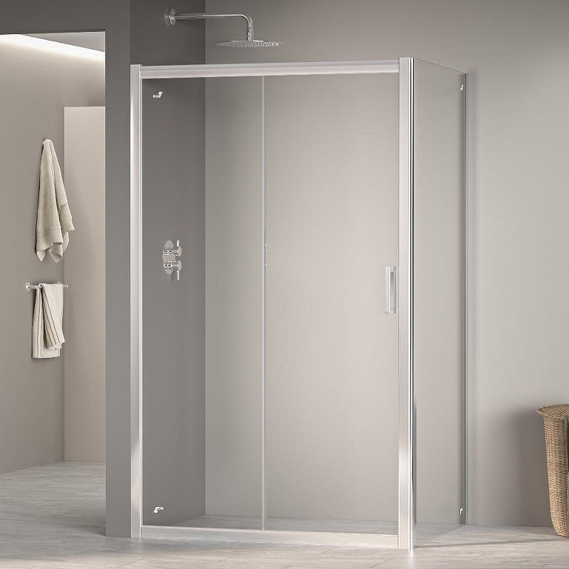 Душевой уголок RGW Passage 100x90 35087609-11 профиль цвет Хром стекло прозрачное